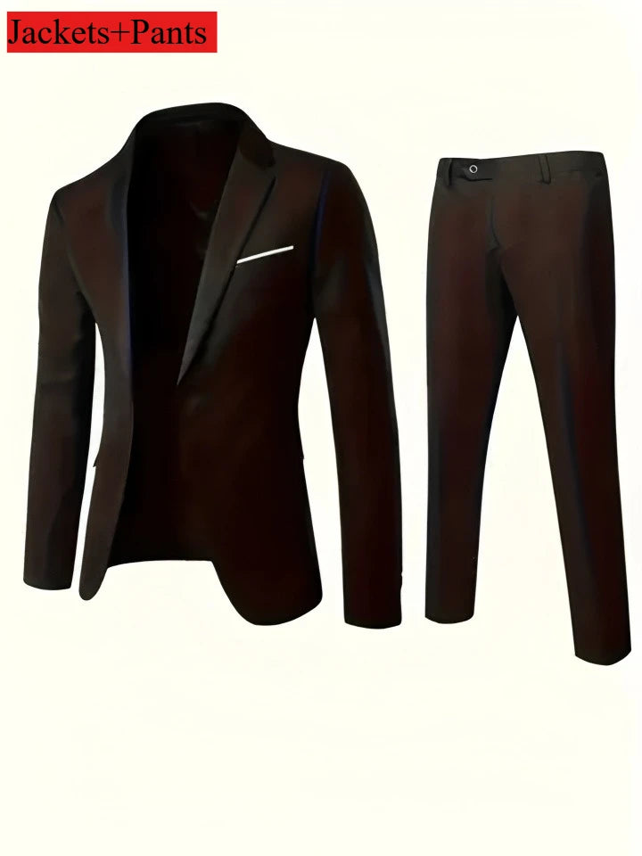 New Beige Suit Men Business Tuxedos Formal 3/2/1 Piece Dress Single Breasted Groom Groomsman Prom Wedding Party