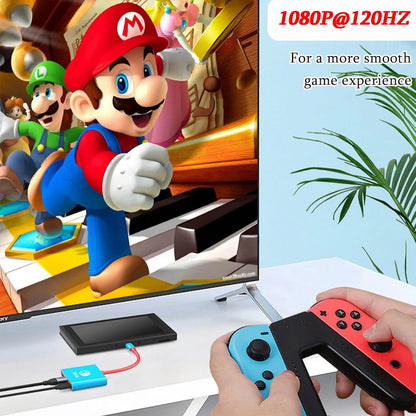 3 in 1 Switch Docking Station Portable TV Adapter 4K/60HZ Support for Nintendo Switch Portable Console TV Dock