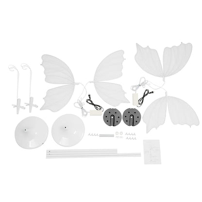 2PCS 48W Romantic Butterfly Floor Lamp,Wedding LED Light,Creative Butterflies Decoration Lights, Road Pilot Lamps for Home,Totel