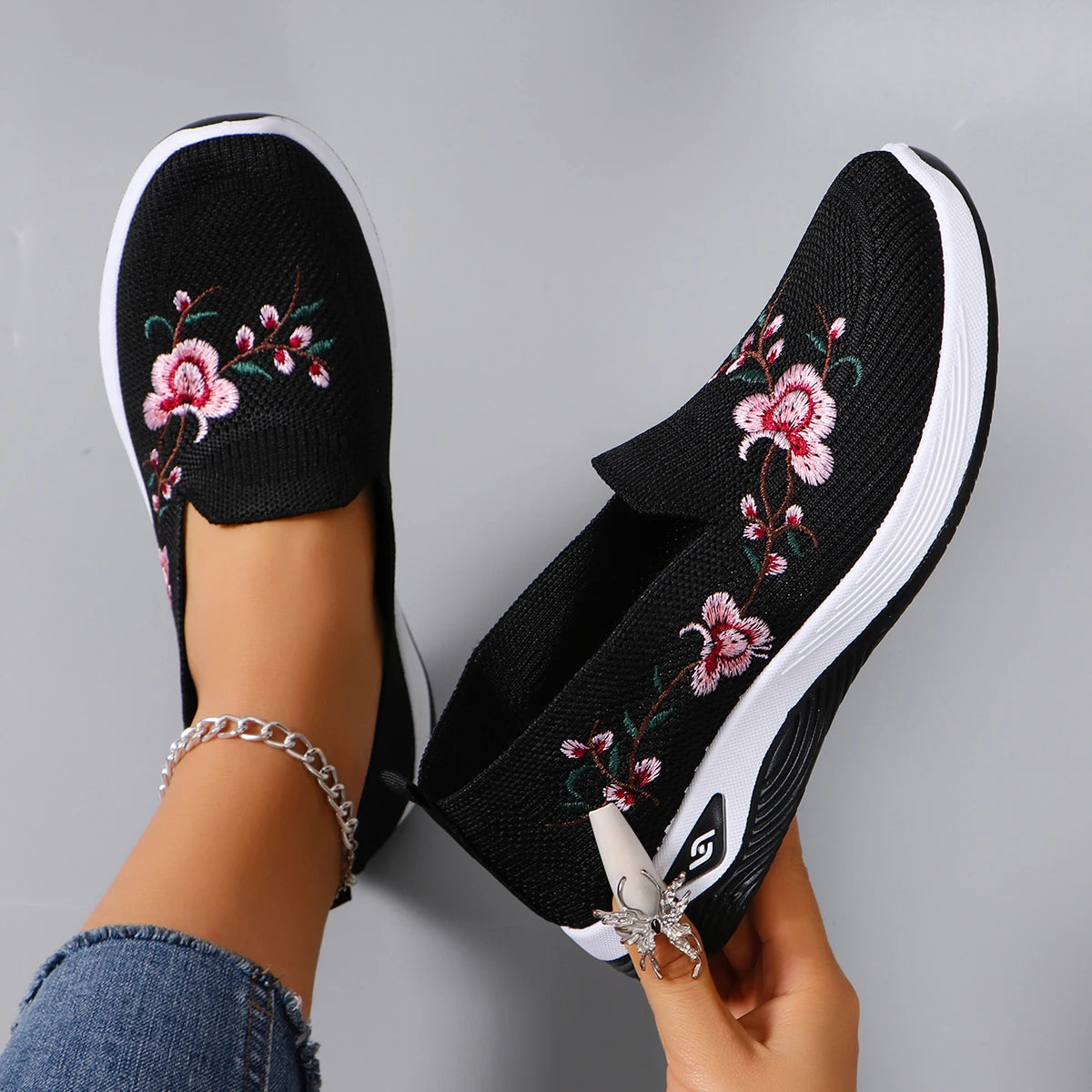 Women's summer breathable mesh flat shoes，women's shoes，casual sneakers shoes, clearance free shipping