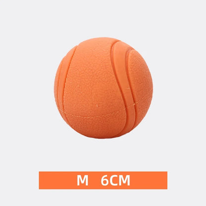 HOOPET Dog Toy Rubber Ball Bite-resistant Ball Toy for Dogs Puppy Teddy Pitbull Red Color Solid Ball S-XL Pet Supplies