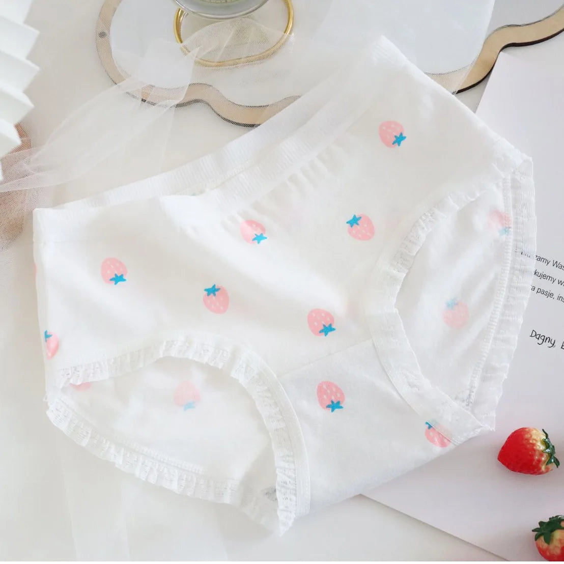 Teenage Triangle Panties Kids Solid White Underwear Pants Pure Cotton Breathable Underpants Child Girls Briefs For 7-16 Years