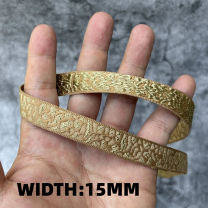 5 Yards 1~3CM Geometric Flower Designs Are Selling Well Embroidered Jacquard Ribbon Decorative Clothing Dog Chain Curtains
