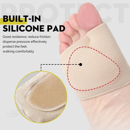 【Xxin】Forefoot Protector CoverSilicone Gel Forefoot Pads Shoe Insole Foot Pain Relief Cushion