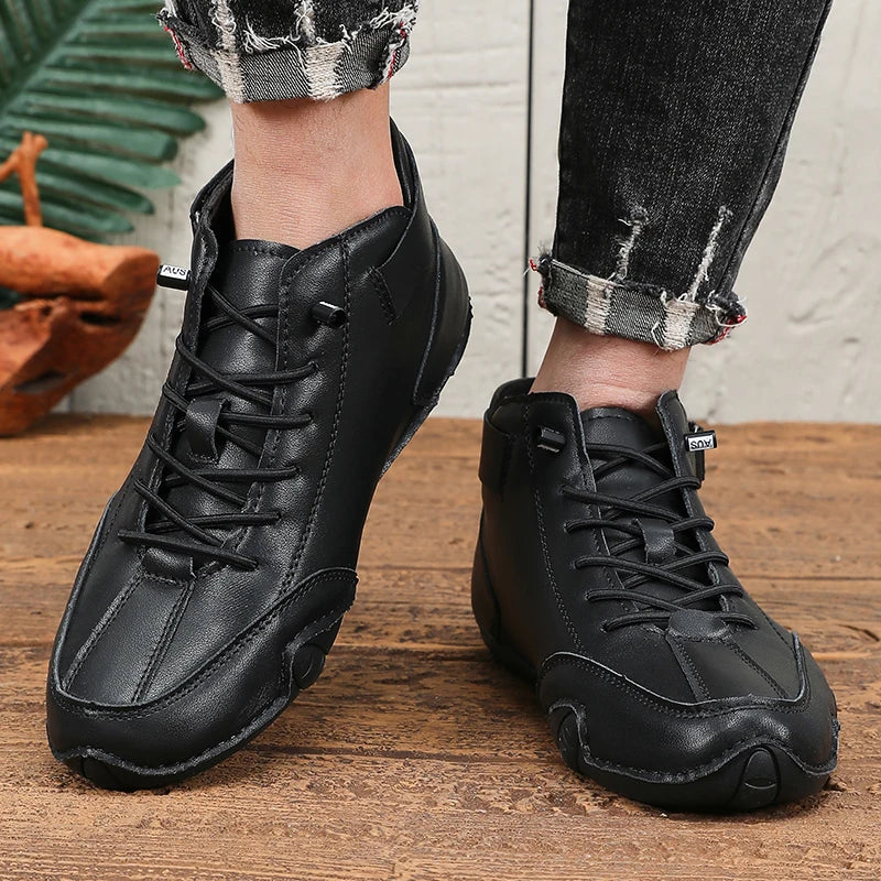 Mens Shoes Original Sneakers Shoes Men's High Top Ankle Boots Breathable and Comfortable Soft Sole Luxury Fashion Men's Shoes