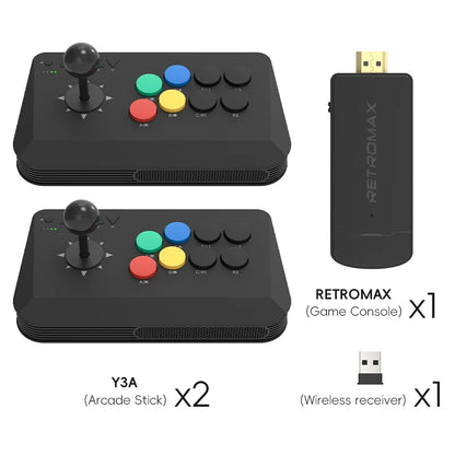 Wireless Y3A Max Arcade Stick Fight Joystick for PC TV Box Multi-System Universal Fighting Game Controller for M8 Retro Games