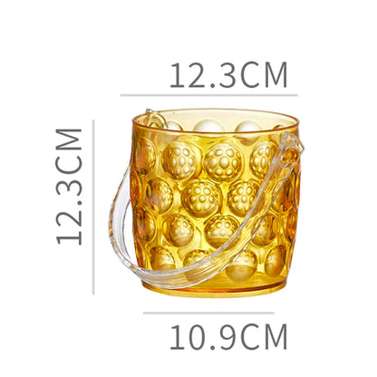 〔HM4〕Transparent Wine Ice Cooler For Party Home Whisky Ice Bucket Ice Champagne Bucket Thermal Beer Bucket Bar Accessories