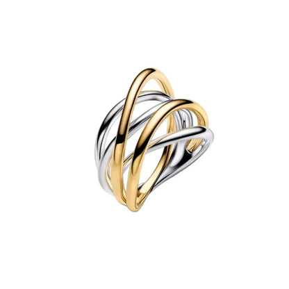 2026 Summer New 925 Silver Ocean Wave Ring Flower Love Women's Ring Fashion DIY Jewelry Gift