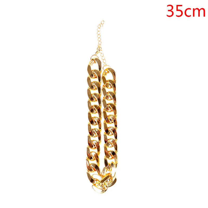 1Pc Dog Neck Chain Pet Chain Collar Cool Plastic Adjustable Gold Color Puppy Chain Cat Chain Necklace