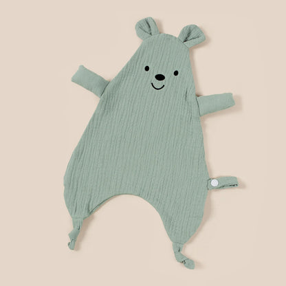 Cute Bear Baby Cotton Comforter Blanket Newborn Sleeping Dolls Rabbit Ears Sleep Toy Soothe Appease Towel Bibs Saliva Towel New