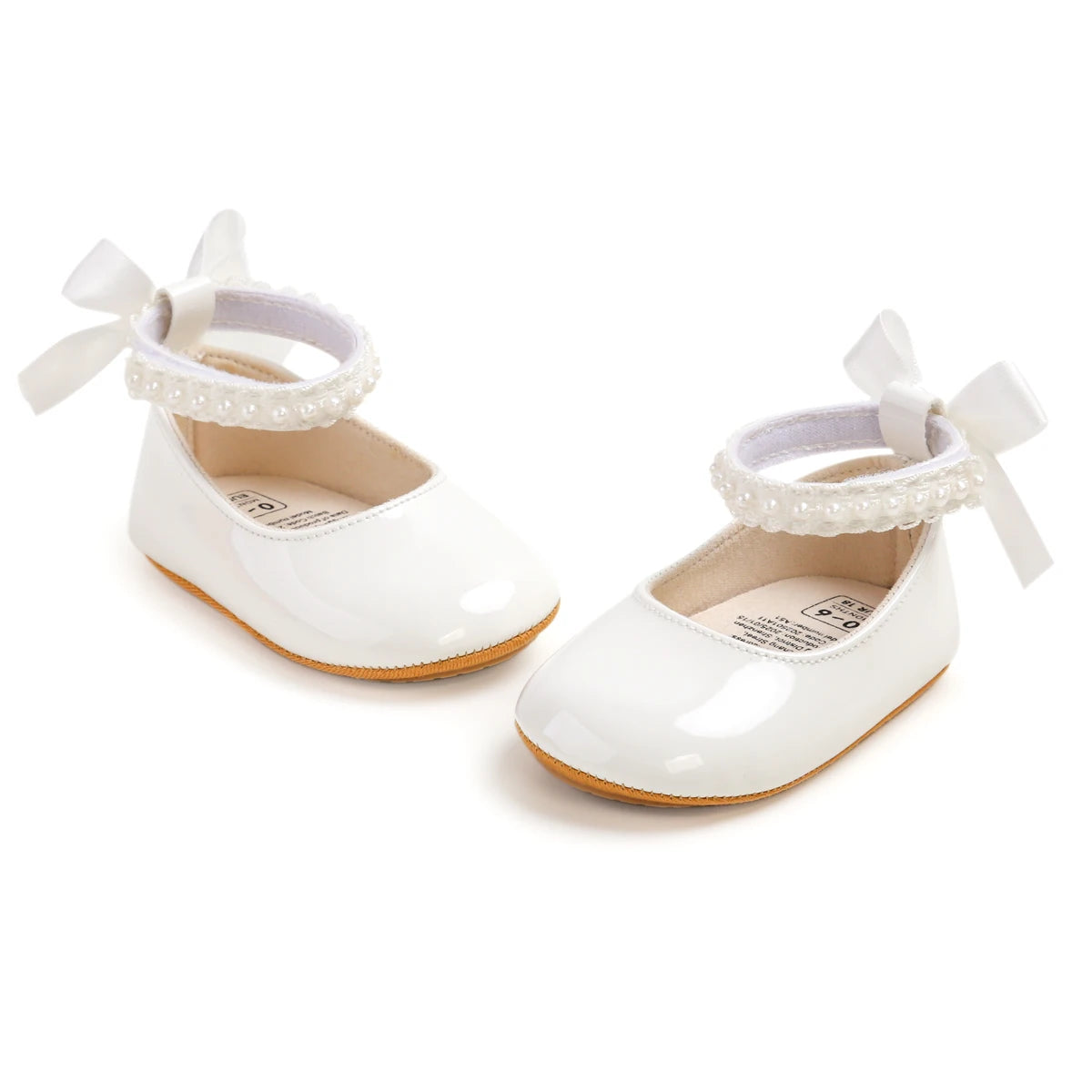 Infant Baby Girls Mary Jane Flats Bow Non-Slip Soft Sole Princess Toddler First Walkers Sneaker Wedding Dress Dancing Shoes
