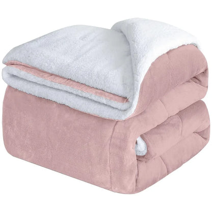 Fluffy Sherpa Fleece Blanket Throw Single Double King Cozy Warm Sofa Bed Throws