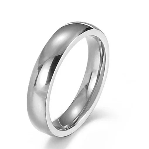 Minimalist Women's Wedding Rings with 4MM Cubic Zirconia Simple Elegant Female Finger Accessory Engagement Bands Jewelry
