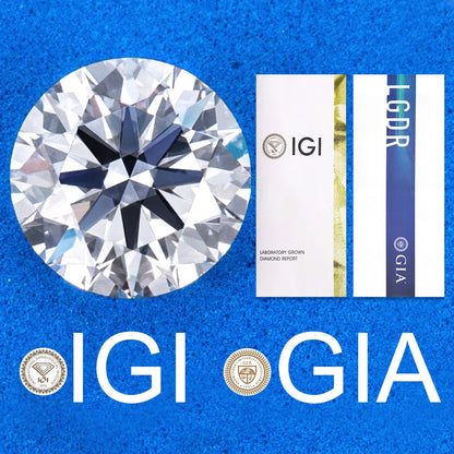0.3ct 0.5ct 0.8ct 1ct 1.5ct 2ct 3ct Round Lab Grown Diamonds With IGI GIA Certificate CVD HPHT Lab Created Diamond Wholesales