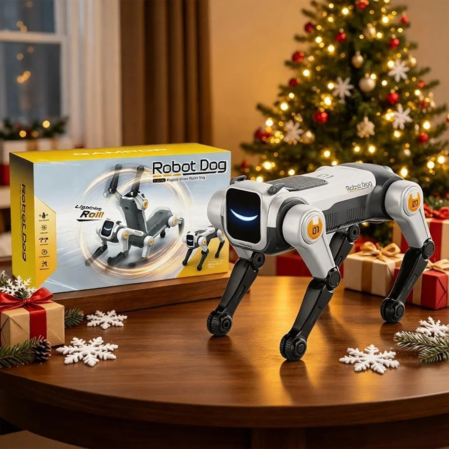RC Mechanical Dog Intelligent AI RC Robot Dog Voice Command Programmable Singing Dancing Electronic Stunt Bionic Smart Robot Dog