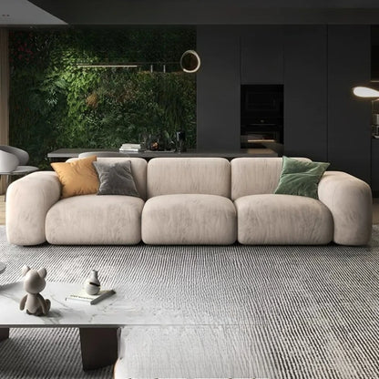 Comfortable Lounge Divano Soggiorno Di Lusso Luxury Furniture  Modern Living Room Sofas Minimalist Sectional Puff Corner Sofa