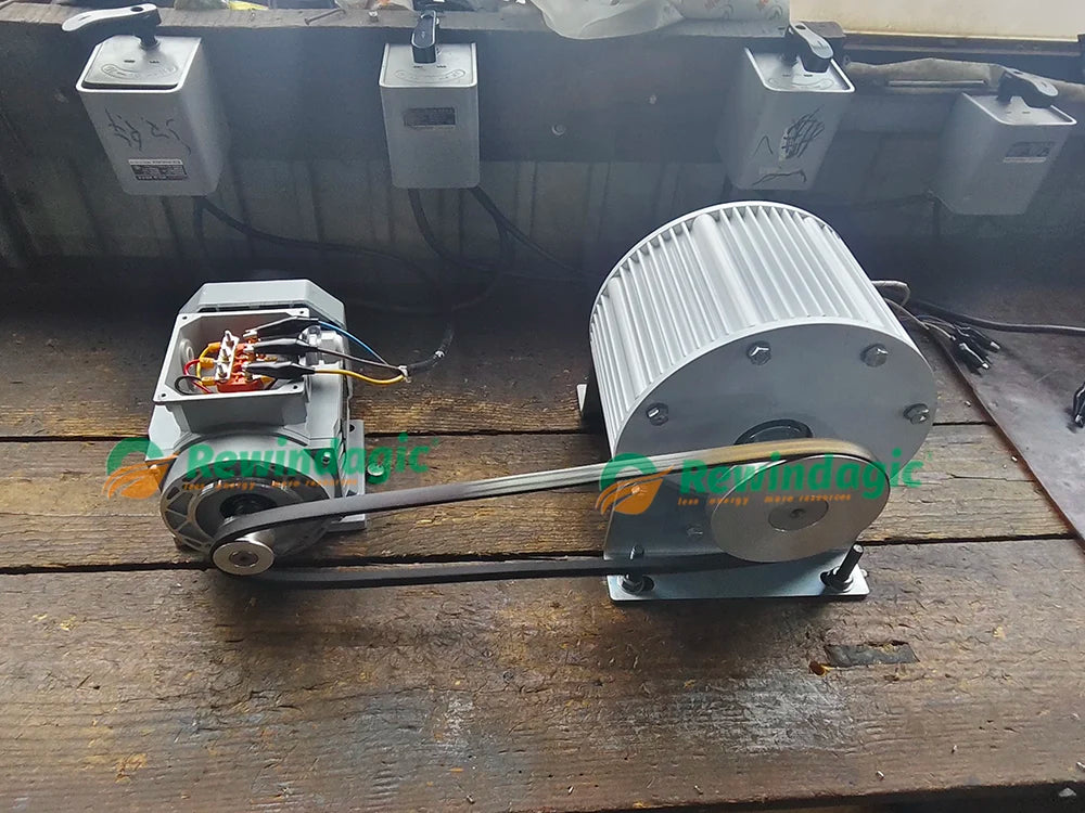 50KW 100KW Permanent Magnet Generator 220V 230V 380V 400 RPM Dynamo 20000W 30000W Alternator Quiet Generator With Driving Motor