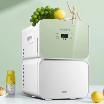 22L Mini Car Home Refrigerator - Semiconductor Cooling for Cosmetics Breast Milk Storage Quiet Operation