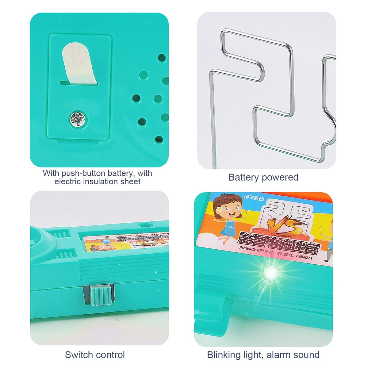 Kids Electric Shock Toy Education Electric Touch Maze Game Party Funny Game Science Experiment Toys for Children Best Gift