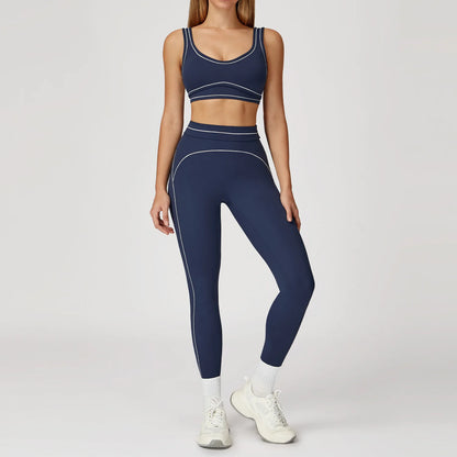 Yoga Suit 2PCS Women Tracksuits Sports Outfits Gym Clothes Running Sports Bra Suits Female Workout Yoga Clothes Athletic Wear