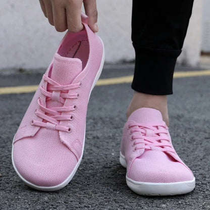 Unisex Wide Barefoot Shoes Wide Toe Cross Trainer Slip on Running Shoes Breathable Mesh Casual Sneakers for Outdoor Sports