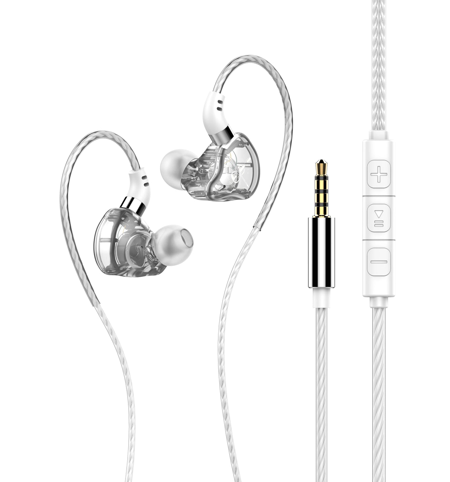 Type-C Wired Headphones HiFi Bass Stereo USB C Earphone 3.5MM in-Ear Earbuds with Mic Sports Subwoofer Music Headset for Samsung
