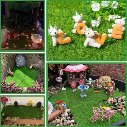 1PC Mini Artificial Lawn Grass Terrariums DIY Micro Landscape Decoration Fake Moss Bonsai Miniatures Garden Ornament