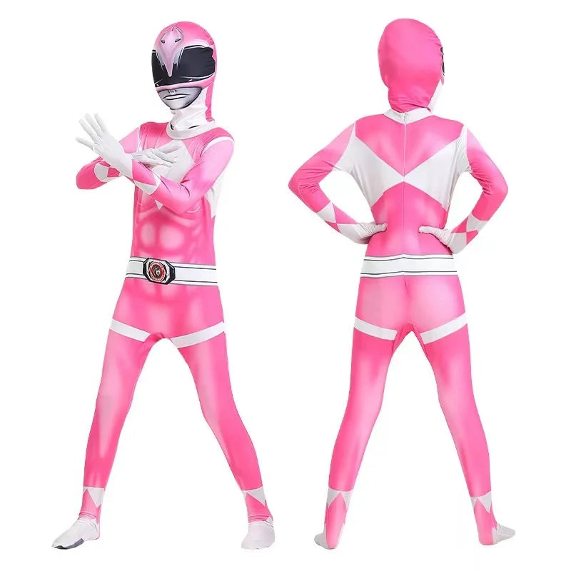 Adult Morpher Superhero Samurai Sentai Shinkenger Rangers Cosplay Fantasia Halloween Costume Mask Superhero Power Jumpsuit
