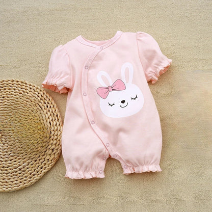 3-18 Month baby Summer clothes rompers girls overalls short Sleeve bodysuit cotton baby clothing jumpsuit newborn Girl onesies