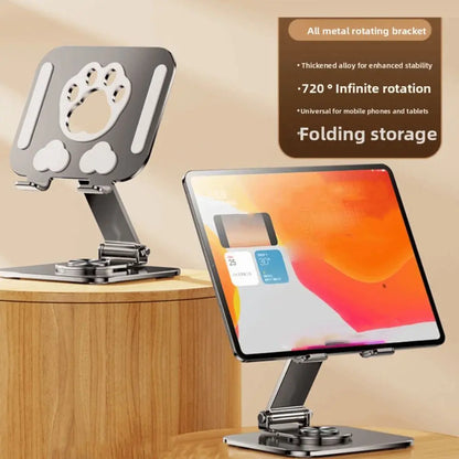 Portable Cat Paw Tablet Stand Adjustable Heat Dissipation Tablet Holder Multi Angle Metal Tablet Phone Bracket Universal