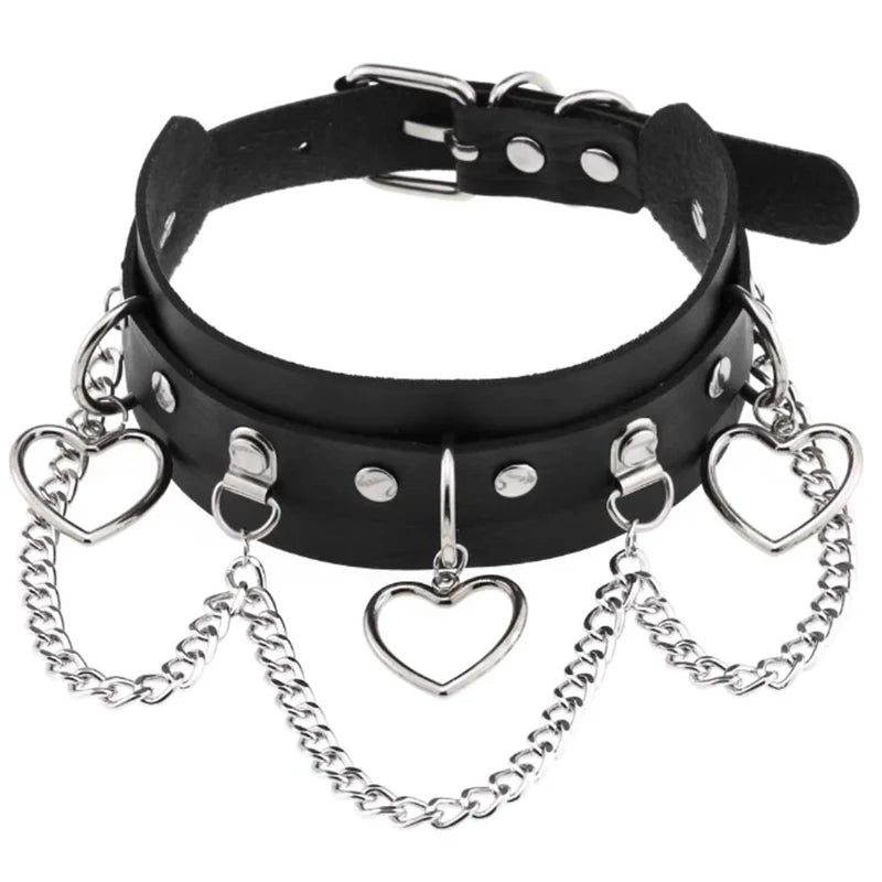 1pc Harajuku Gothic Spike Rivet Star Necklaces Collares Hip Hop Rock