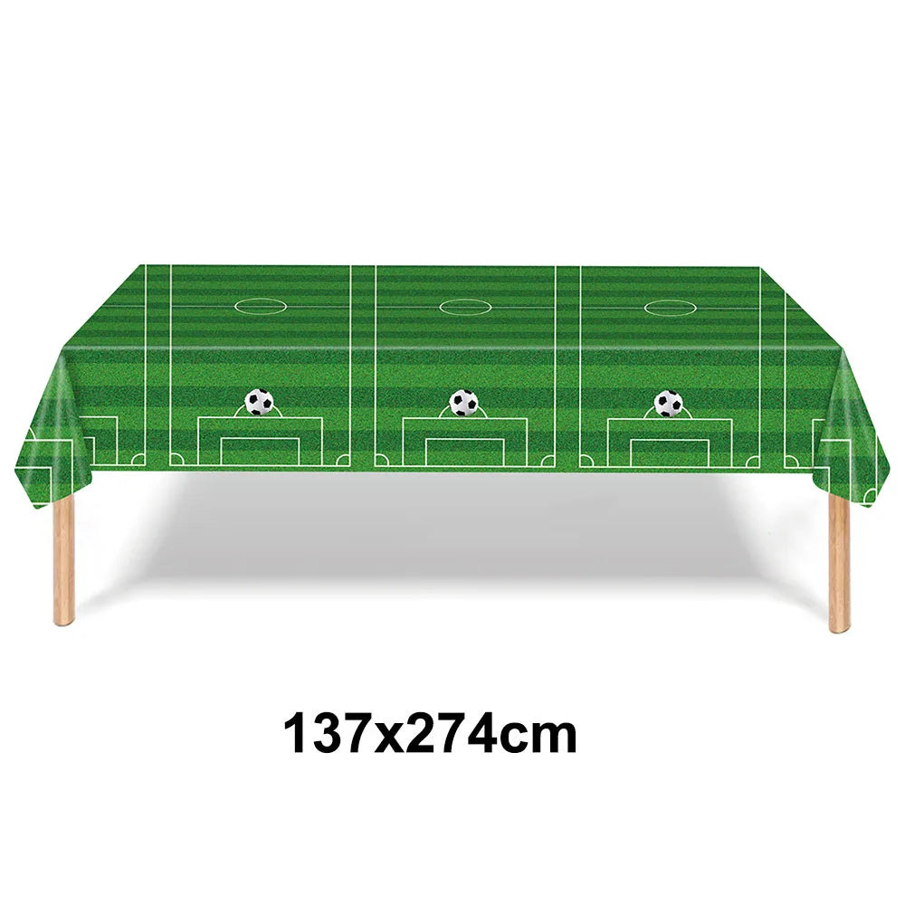 Soccer Ball Cake Topper Decorations Cupcakes Toppers Happy Birthday Sign Decor Football Theme Boy Girl Birthday Party Supplies