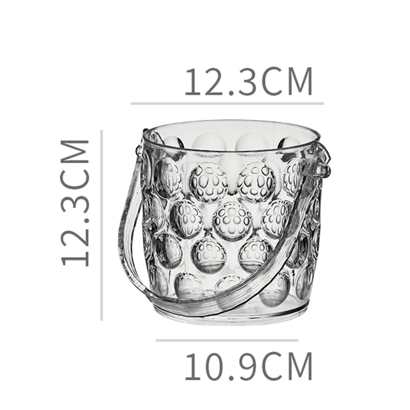 〔HM4〕Transparent Wine Ice Cooler For Party Home Whisky Ice Bucket Ice Champagne Bucket Thermal Beer Bucket Bar Accessories