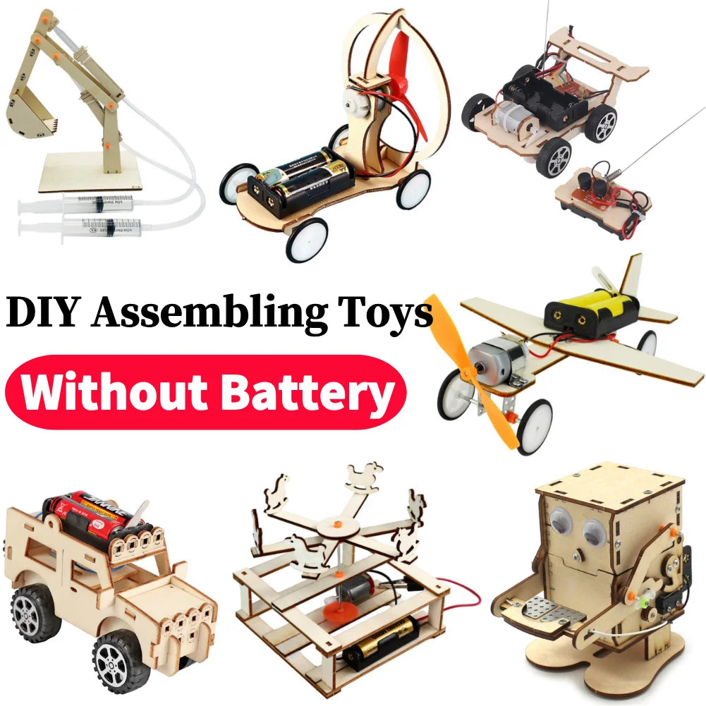 Stem Kits for Kids DIY Physical Scientific Experiments Circuit Kit ABS Electronic Components Children Educational Manual Toys