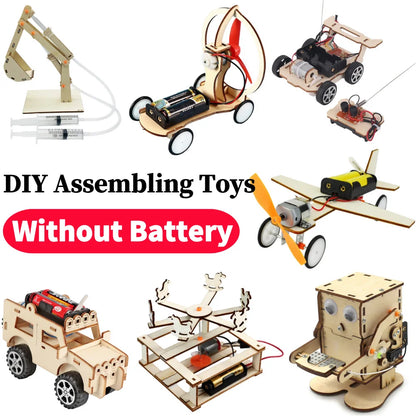 Stem Kits for Kids DIY Physical Scientific Experiments Circuit Kit ABS Electronic Components Children Educational Manual Toys