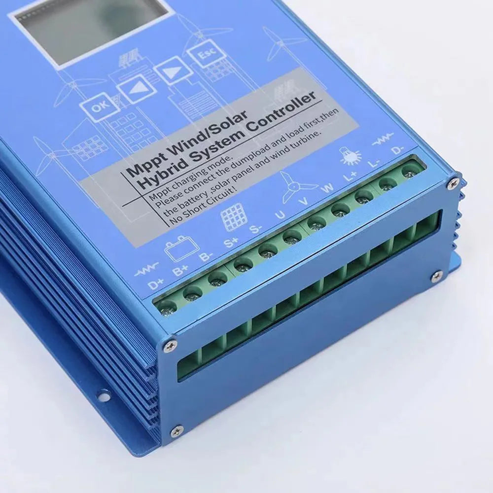 MPPT Wind Solar Hybrid Charge Controller 30KW 10KW 15KW 20KW 12V 24V 48V Regulator for Wind Turbine Windmill Charging Battery