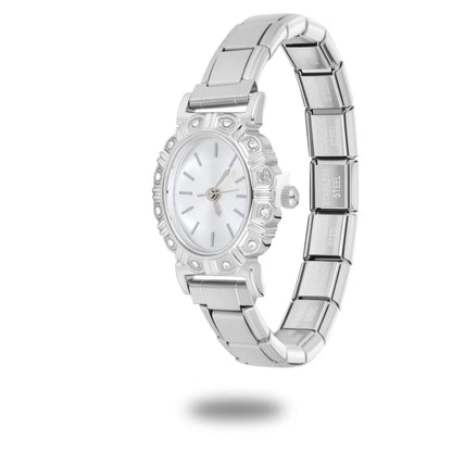 1PC High Quality Men Women's Stainless Steel Round Simple Watch Bracelet Bangle For Friend Wife Birthday Gift DIY Jewelry