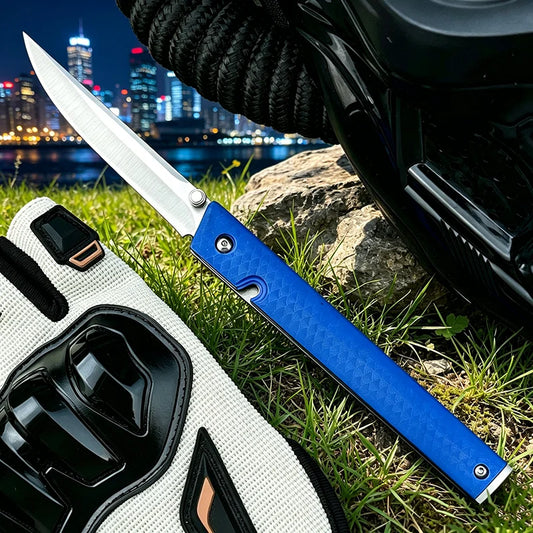 7096 Folding Knife Portable Tool Pocket Knife 8Cr13MoV steel Blade Nylon Fiber Handle Outdoor Hunting for Hiking Tool