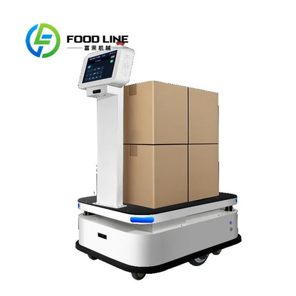 AGV Delivery Robot Low Height Frame Design Guided Delivery Vehicle Suitable For Transporting Low-Placed Pallets Inside Storage