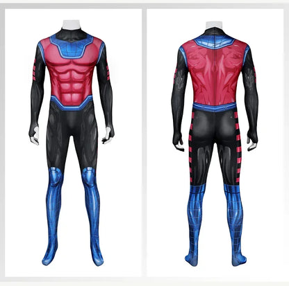 X Gambit Remy Cosplay Costume Man Battle Suit Leather Long Trench Jumpsuit Mask Set Superhero Halloween Carnival Outfits