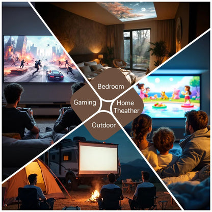 HORLAT T09MAX Google TV 4K Projector 40000Lumens WiFi6 BT5.2 Remote Auto Focus Native 1080P Full HD Home Theater Movie Projector