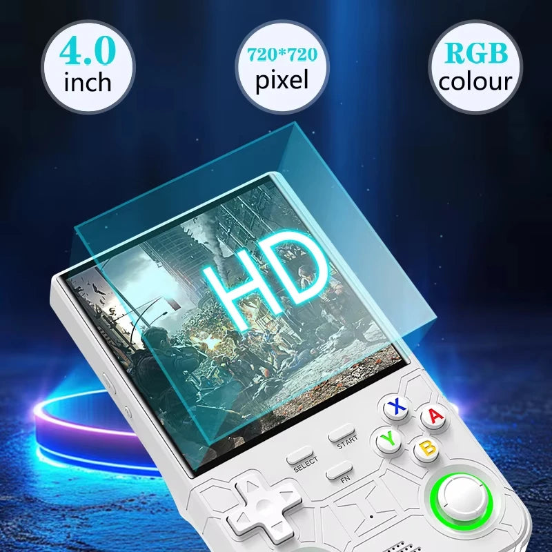 R36Ultra 4.0-inch Retro Handheld Game Console 128GB Portable Video Player Open-Source Linux System for Gaming