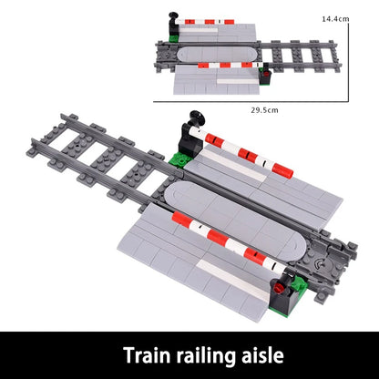 NEW City Trains Flexible Tracks Soft Straight Curved Rails Switch Building Block Creative Models Railways Toys For Kids Gifts