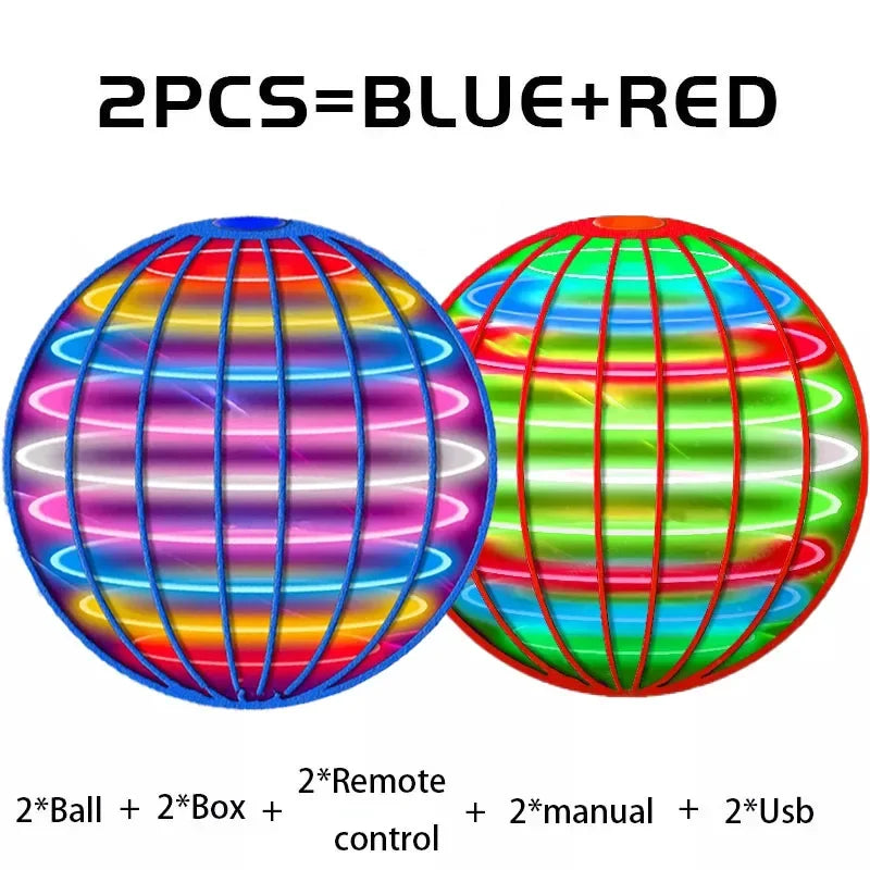 Flying Ball Boomerang Flyorb Magic Band LED Light Drone Hover Ball Flying New Planet Flying Rotating Fingertip Toy Kids Gift