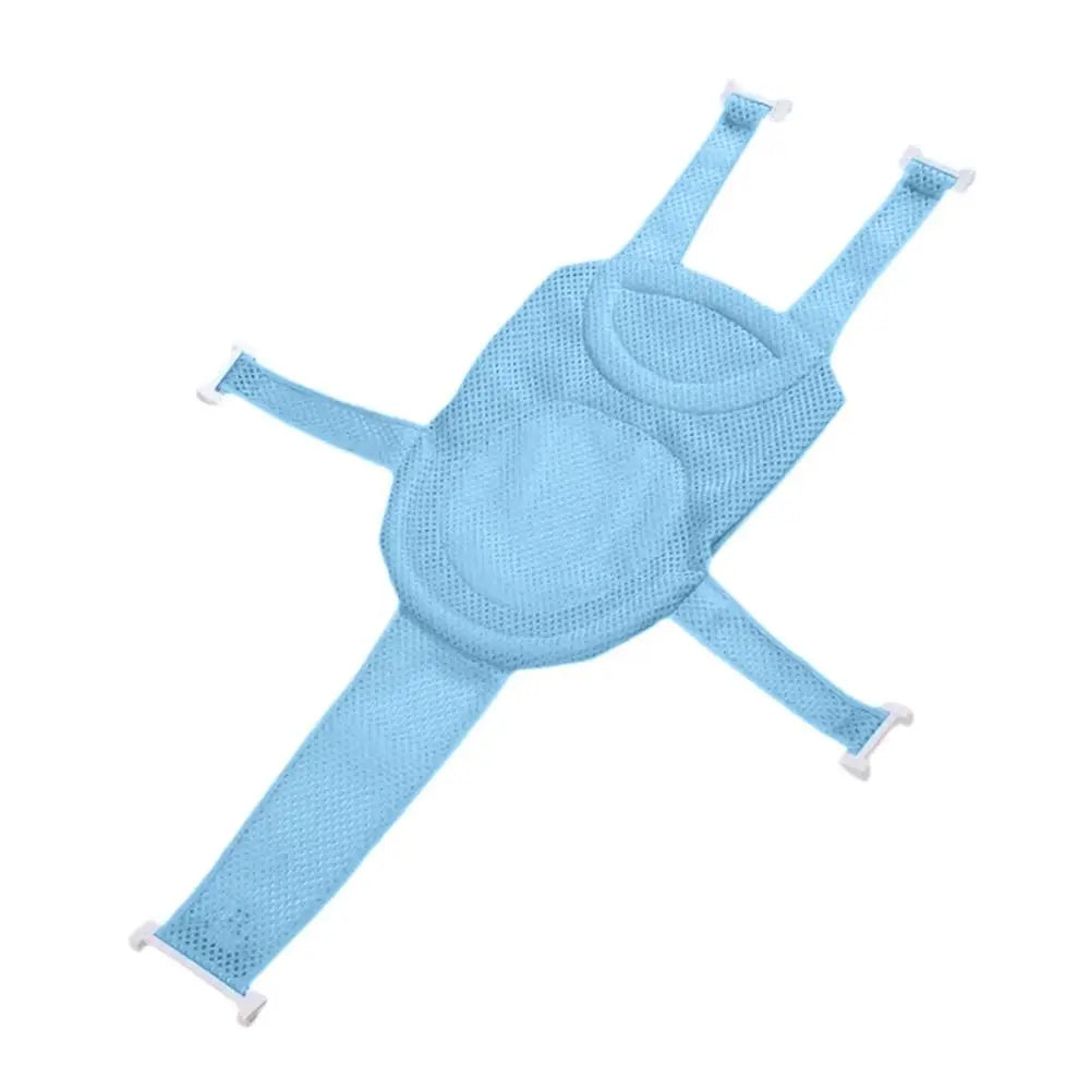Cross-shaped Anti-slip Baby Bath Net Mat Newborn Adjustable Baby Bath Cushion Children Bathtub Shower Cradle Bed Seat Baby Bath
