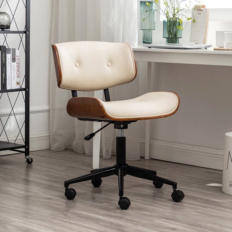 Light Luxury Gaming Chairs Office Furniture Solid Wood Computer Chairs Leather Multi-function Swivel Chair Lifting Office Chairs