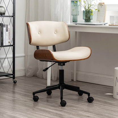 Light Luxury Gaming Chairs Office Furniture Solid Wood Computer Chairs Leather Multi-function Swivel Chair Lifting Office Chairs