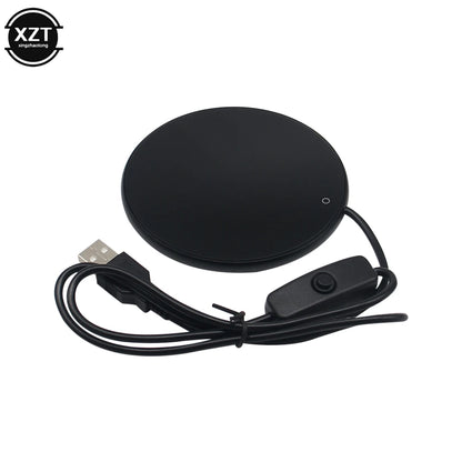 Mini Portable USB Cup Warmer Coffee Mug Heating Coaster Smart Thermostatic Hot Plate Milk Tea Water Heating Pad Heater