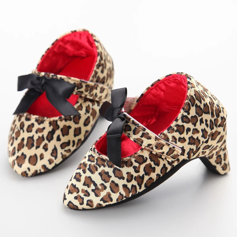 Baby Girls First Princess Heels Party Bow Soft Sole Spring Autumn Toddler Dress Up Shoes
