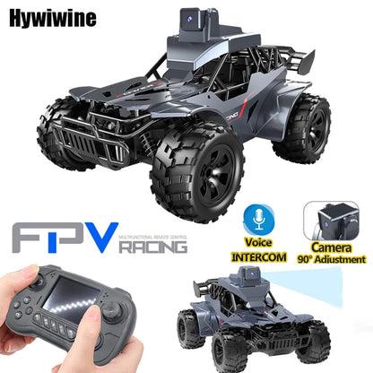 2.4G FPV Camera RC Car LCD Remote Real Time Transmission High Speed Off Road Racing Car Voice Chat Toy For Kids Adults